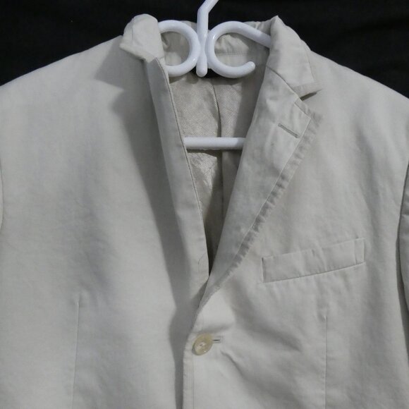 Y2K | BANANA REPUBLIC | 40 R/S regular / short | Beige Classic Tailored Blazer - Picture 4 of 15